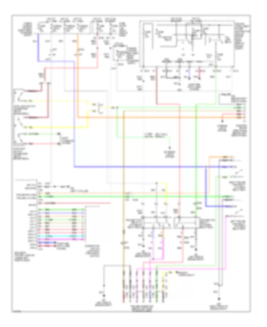 Электросхема розетки подключения прицепа для Nissan Xterra PRO-4X 2013
