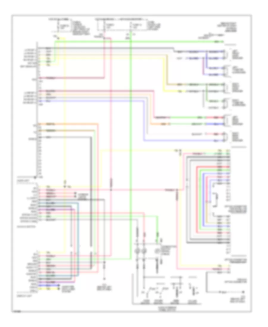 Электросхема магнитолы, кроме Bose для Nissan Murano SE 2004