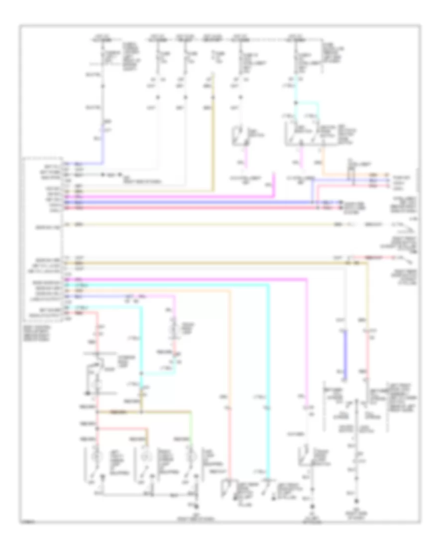 Электросхема подсветки для Nissan Sentra S 2012