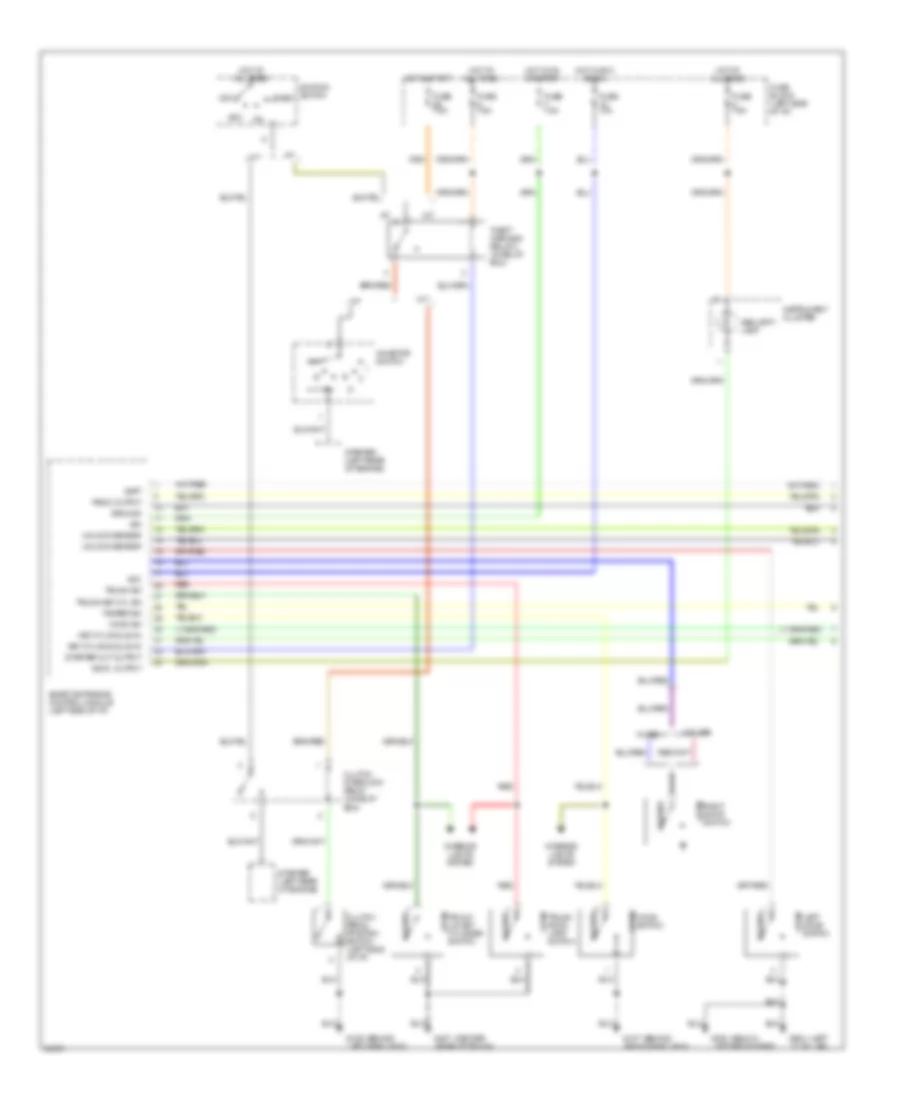 Anti-theft Wiring Diagram, USA (1 of 2) for Nissan 240SX SE 1996