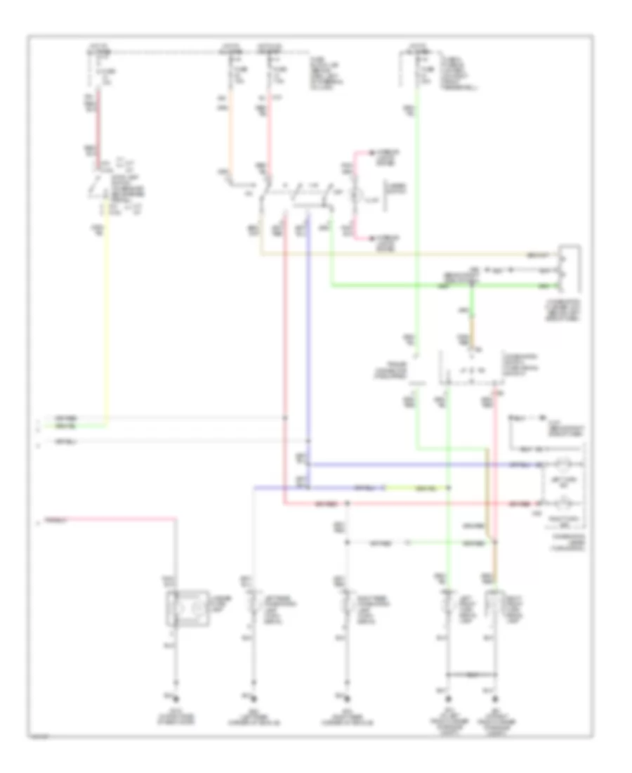 Exterior Lamps Wiring Diagram 2 of 2 for Nissan Pathfinder LE 2004