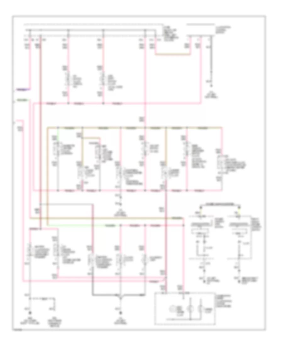 Instrument Illumination Wiring Diagram 2 of 2 for Nissan Pathfinder LE 2004