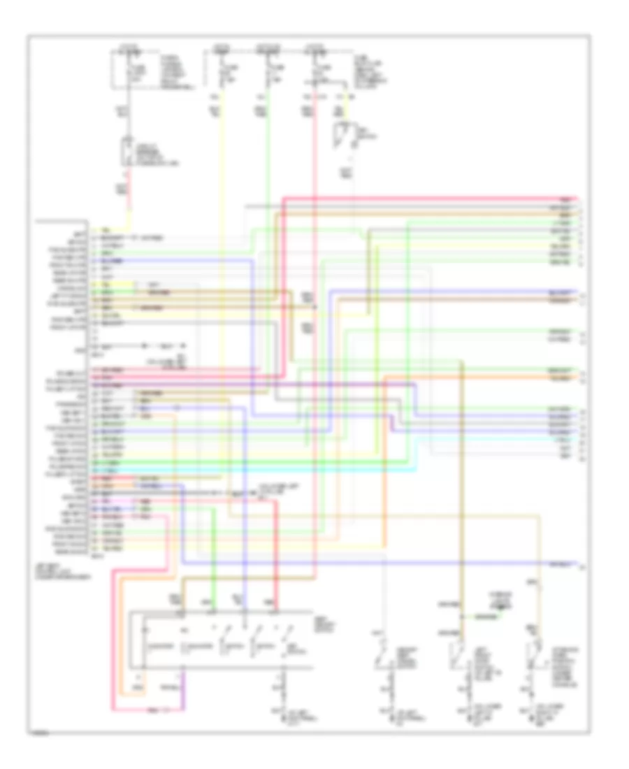 Memory Systems Wiring Diagram 1 of 2 for Nissan Pathfinder LE 2004