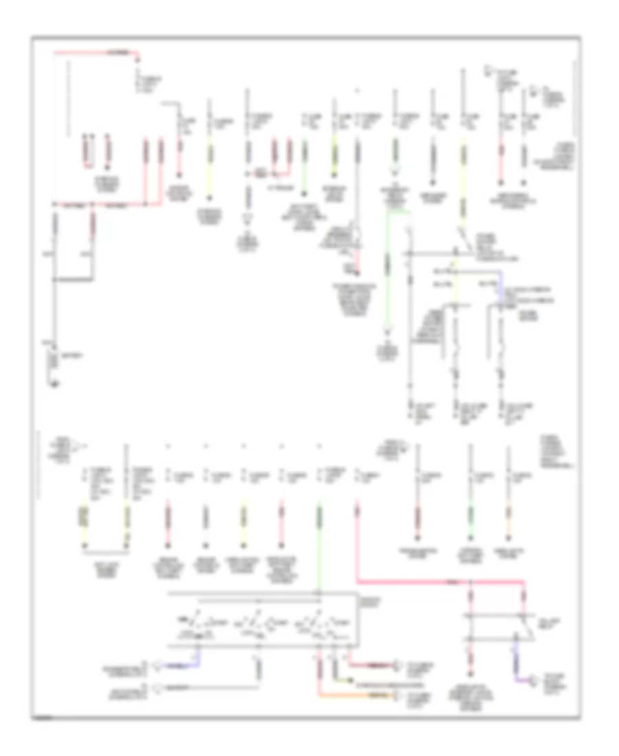 Power Distribution Wiring Diagram 1 of 3 for Nissan Pathfinder LE 2004