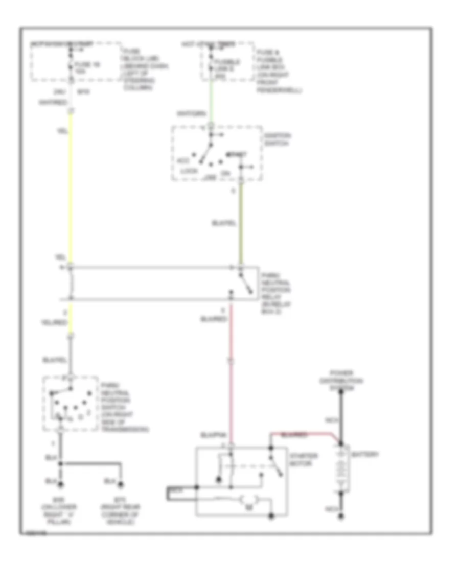 Starting Wiring Diagram A T for Nissan Pathfinder LE 2004