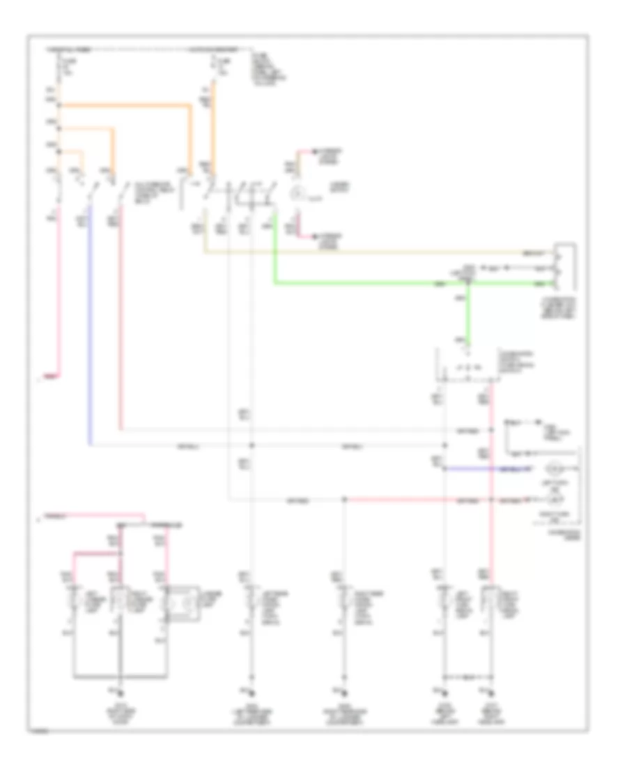 Exterior Lamps Wiring Diagram 2 of 2 for Nissan Pathfinder SE 2000