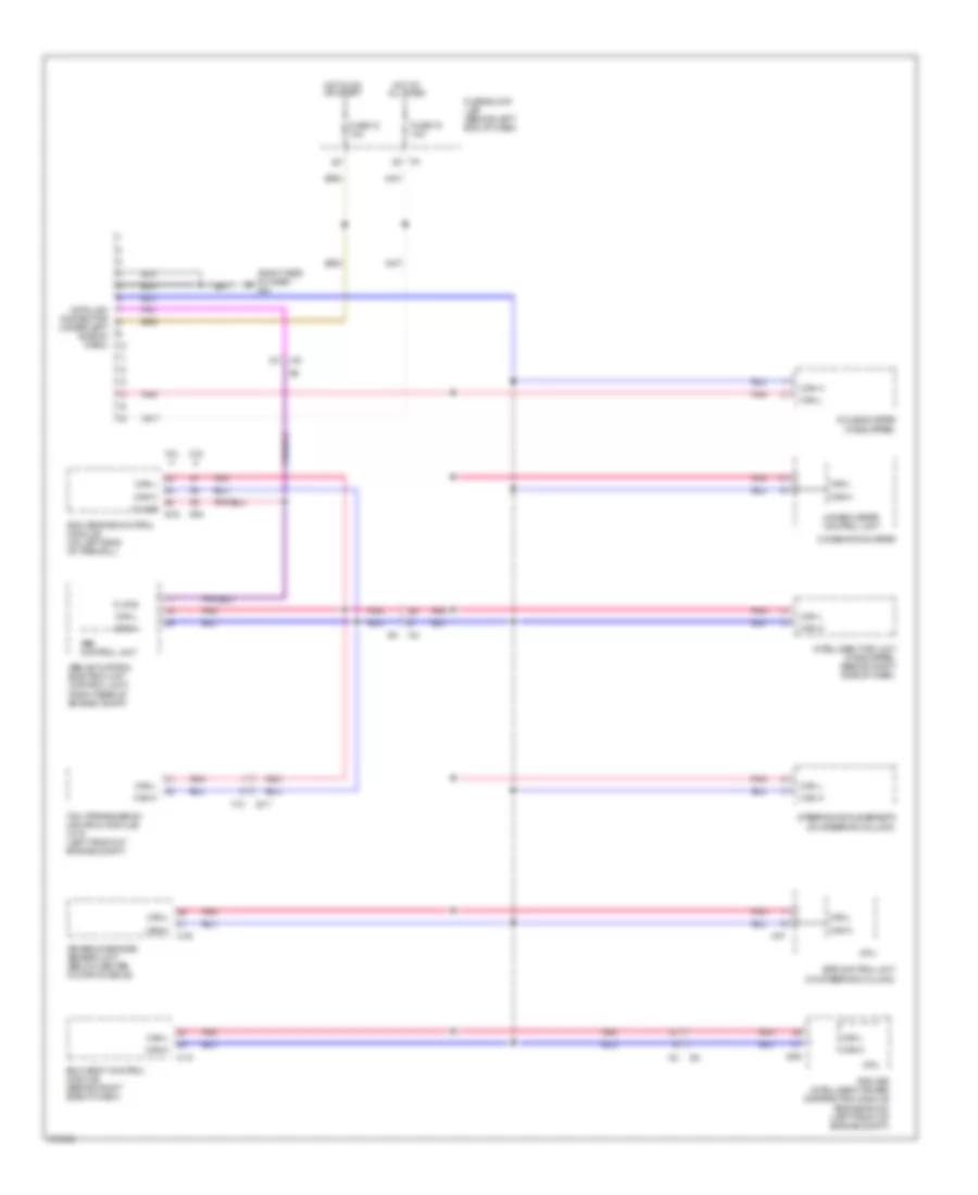 Computer Data Lines Wiring Diagram for Nissan Sentra SE-R 2012