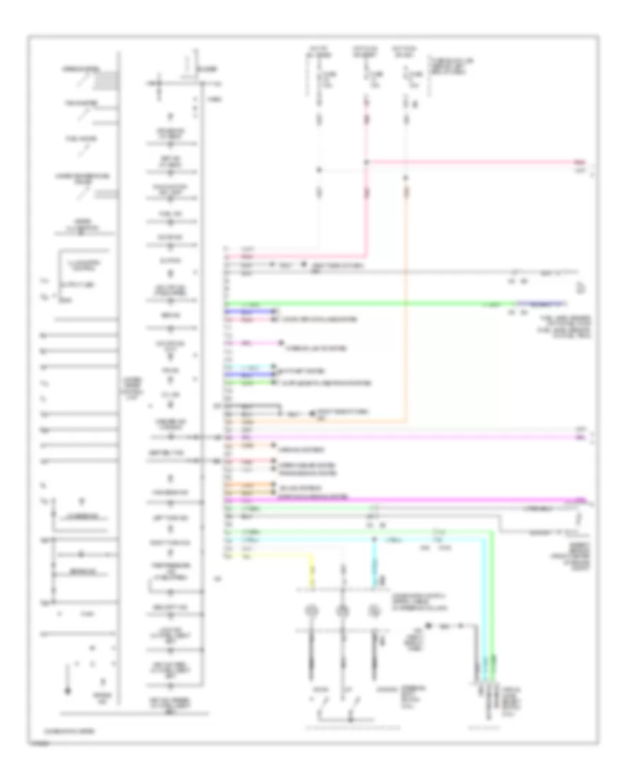 Instrument Cluster Wiring Diagram 1 of 2 for Nissan Sentra SE R 2012