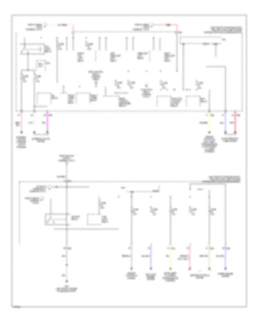 Power Distribution Wiring Diagram 3 of 3 for Nissan Sentra SE R 2012