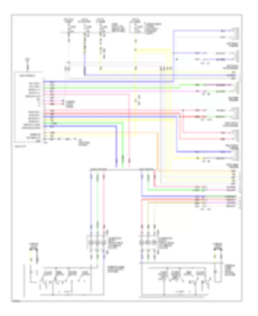 Mid-Line Radio Wiring Diagram (1 of 2) for Nissan Sentra SE-R 2012