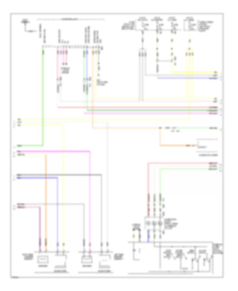 Premium Radio Wiring Diagram, with Rockford Fosgate without Navigation (2 of 3) for Nissan Sentra SE-R 2012