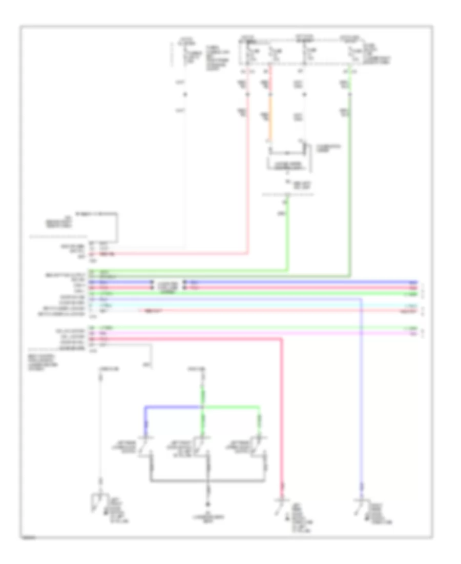 Forced Entry Wiring Diagram 1 of 2 for Nissan Frontier XE 2007