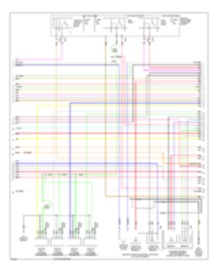 2.5L, Engine Performance Wiring Diagram (2 of 4) for Nissan Frontier XE 2007