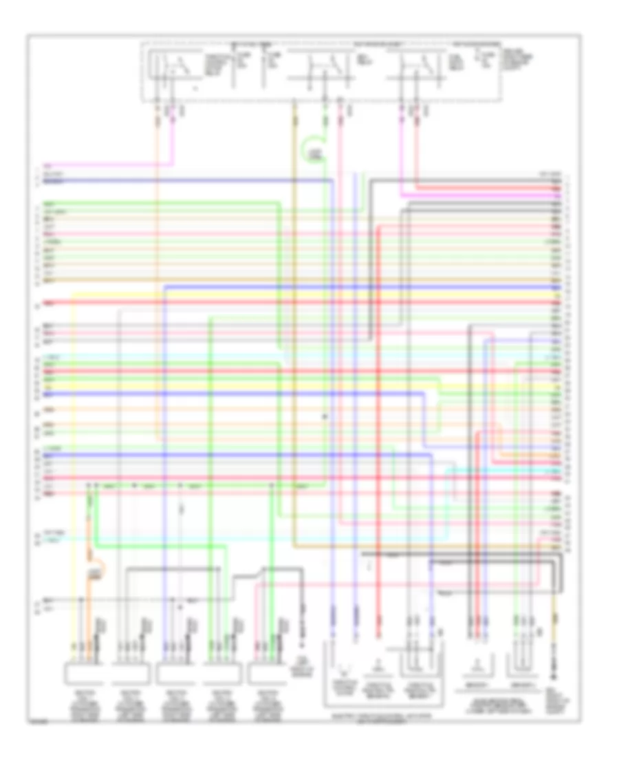4.0L, Engine Performance Wiring Diagram (2 of 4) for Nissan Frontier XE 2007