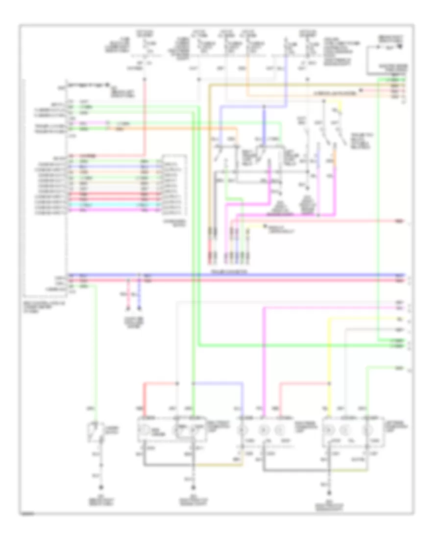 Exterior Lamps Wiring Diagram (1 of 2) for Nissan Frontier XE 2007