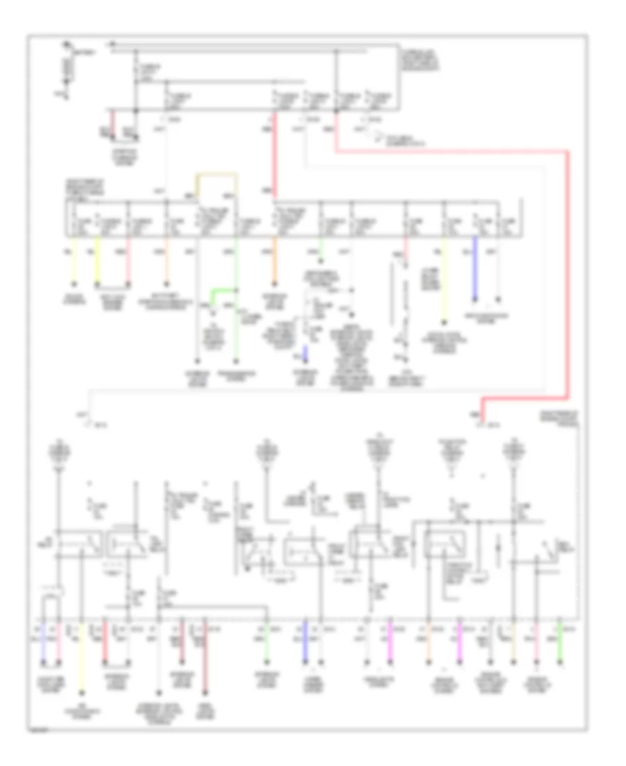 Power Distribution Wiring Diagram 1 of 2 for Nissan Frontier XE 2007