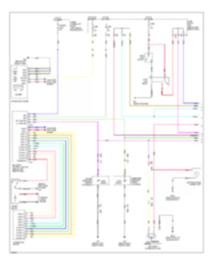 Exterior Lamps Wiring Diagram 1 of 2 for Nissan Quest SV 2011