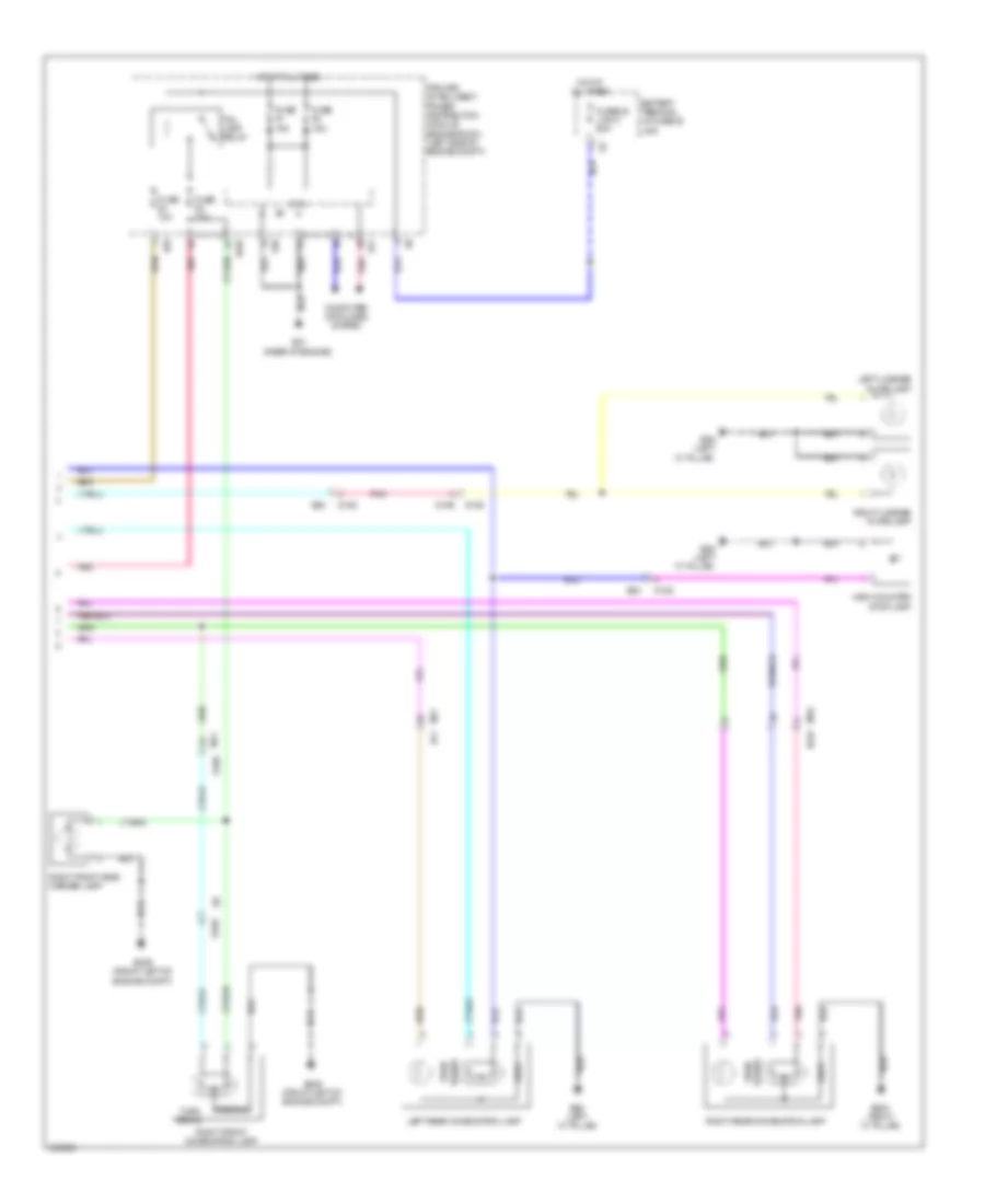 Exterior Lamps Wiring Diagram (2 of 2) for Nissan Quest SV 2011