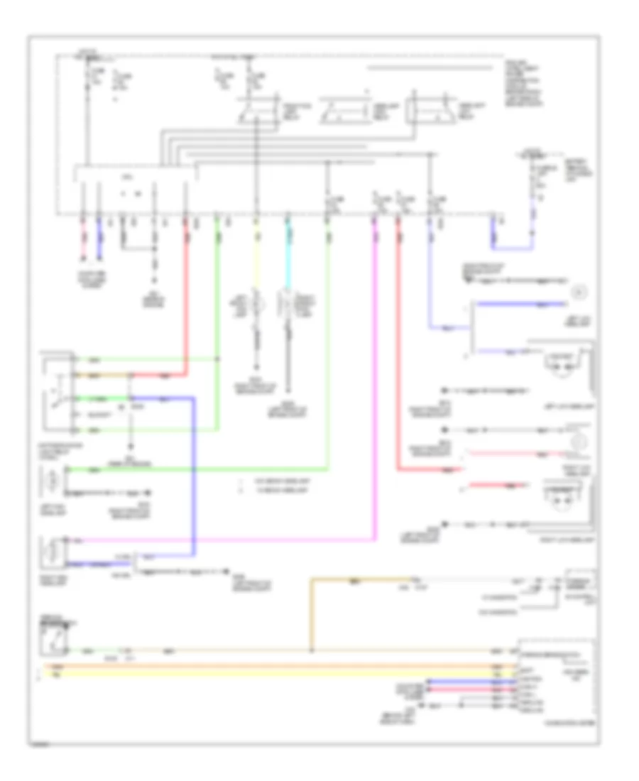 Headlights Wiring Diagram (2 of 2) for Nissan Quest SV 2011