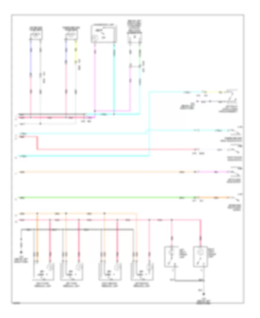 Courtesy Lamps Wiring Diagram 2 of 2 for Nissan Quest SV 2011