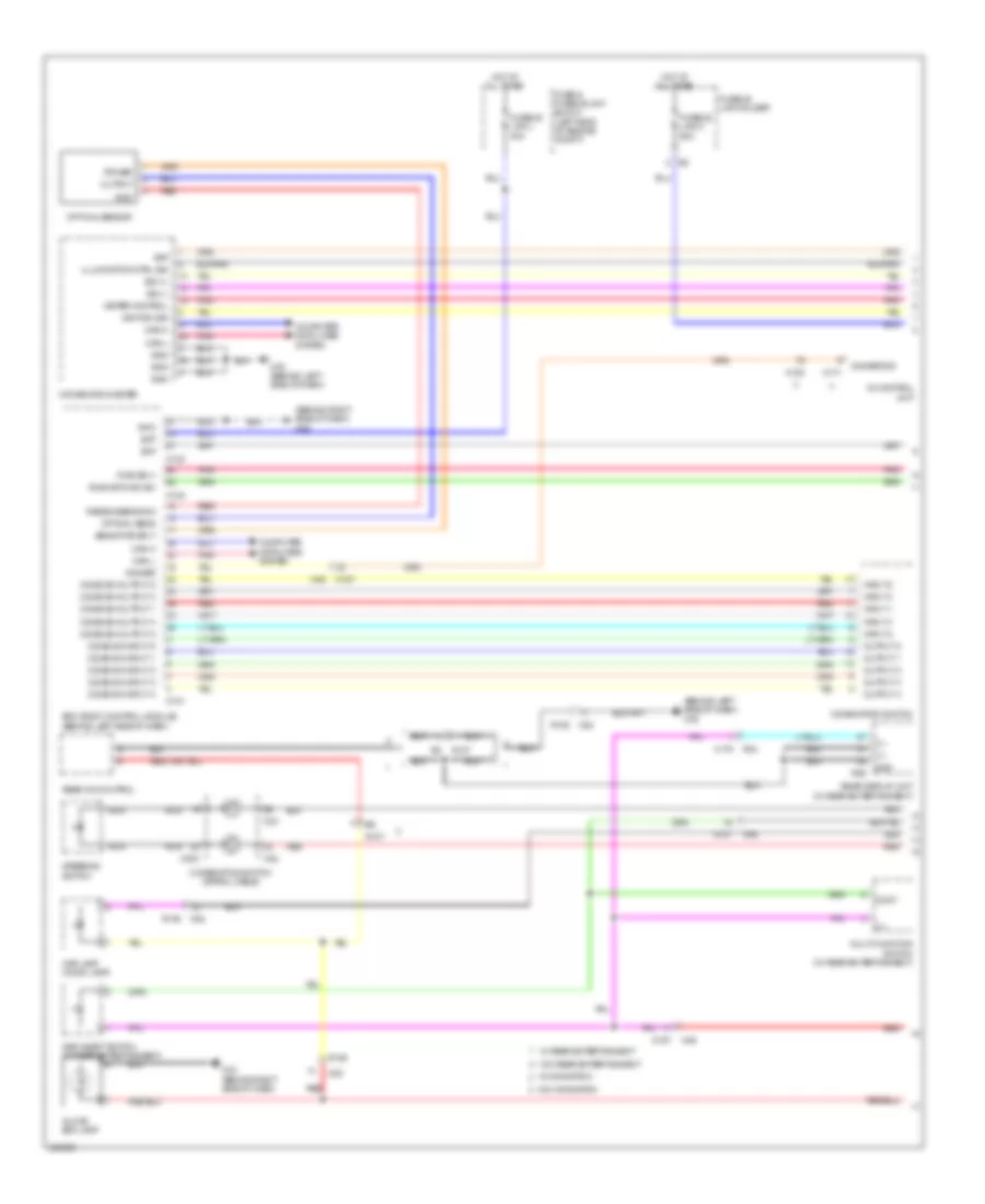Instrument Illumination Wiring Diagram 1 of 2 for Nissan Quest SV 2011