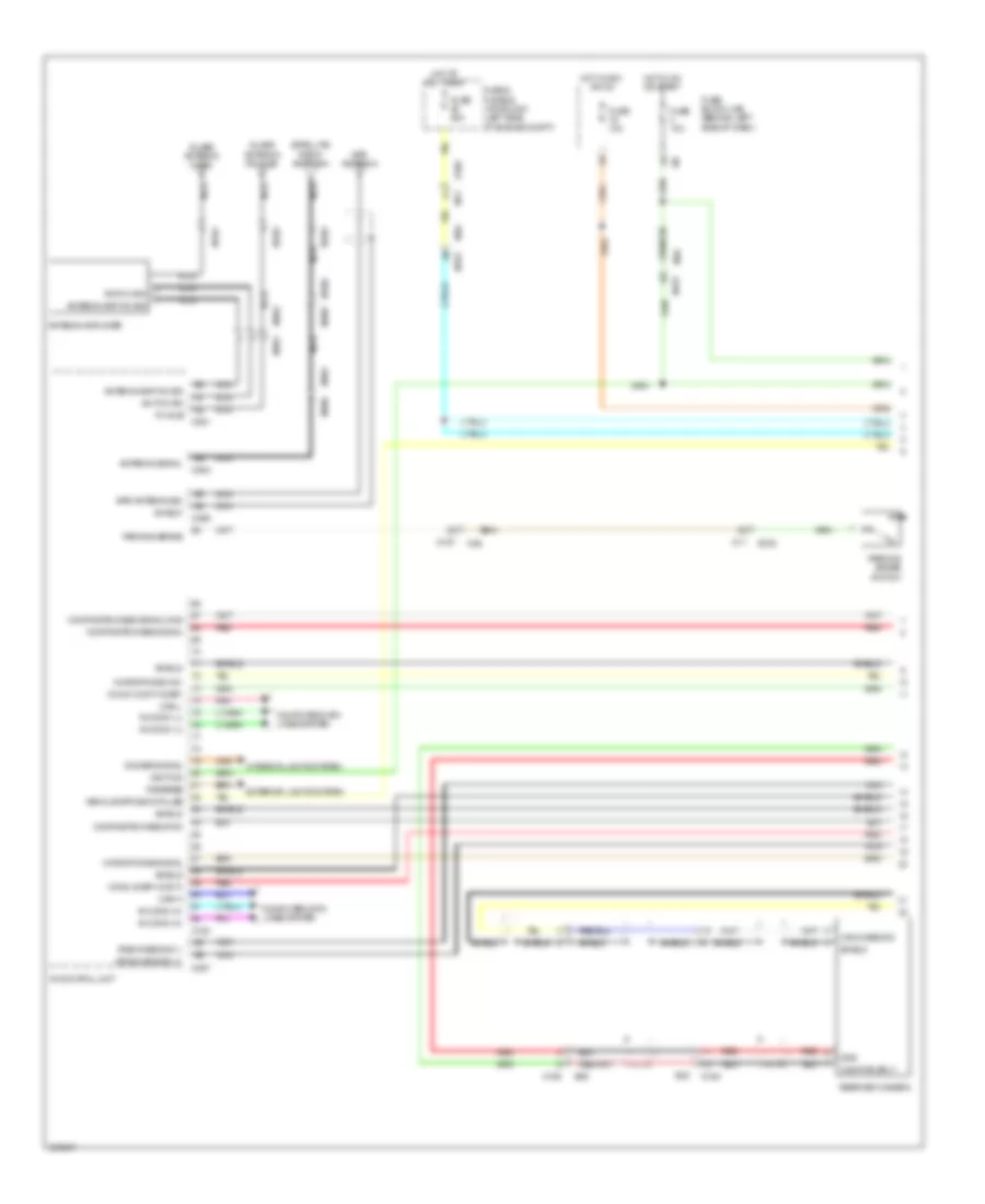 Navigation Wiring Diagram (1 of 6) for Nissan Quest SV 2011
