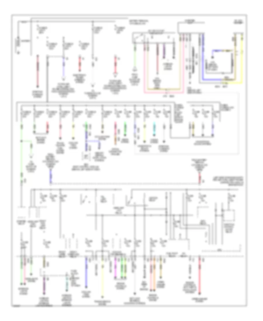 Power Distribution Wiring Diagram 1 of 2 for Nissan Quest SV 2011