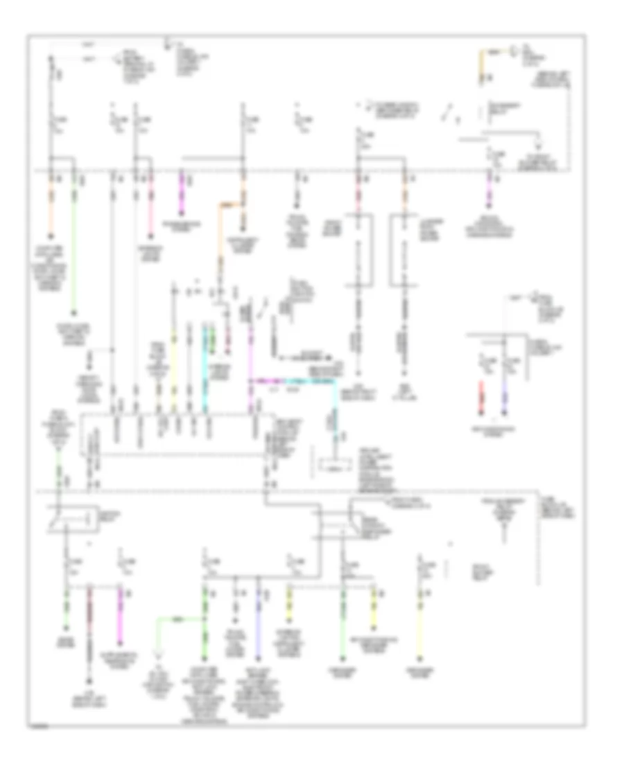 Power Distribution Wiring Diagram (2 of 2) for Nissan Quest SV 2011