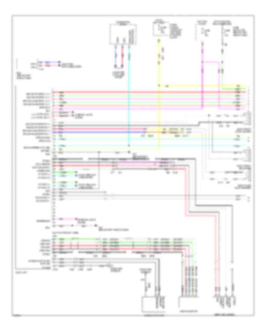Radio Wiring Diagram, with Display Audio (1 of 2) for Nissan Quest SV 2011