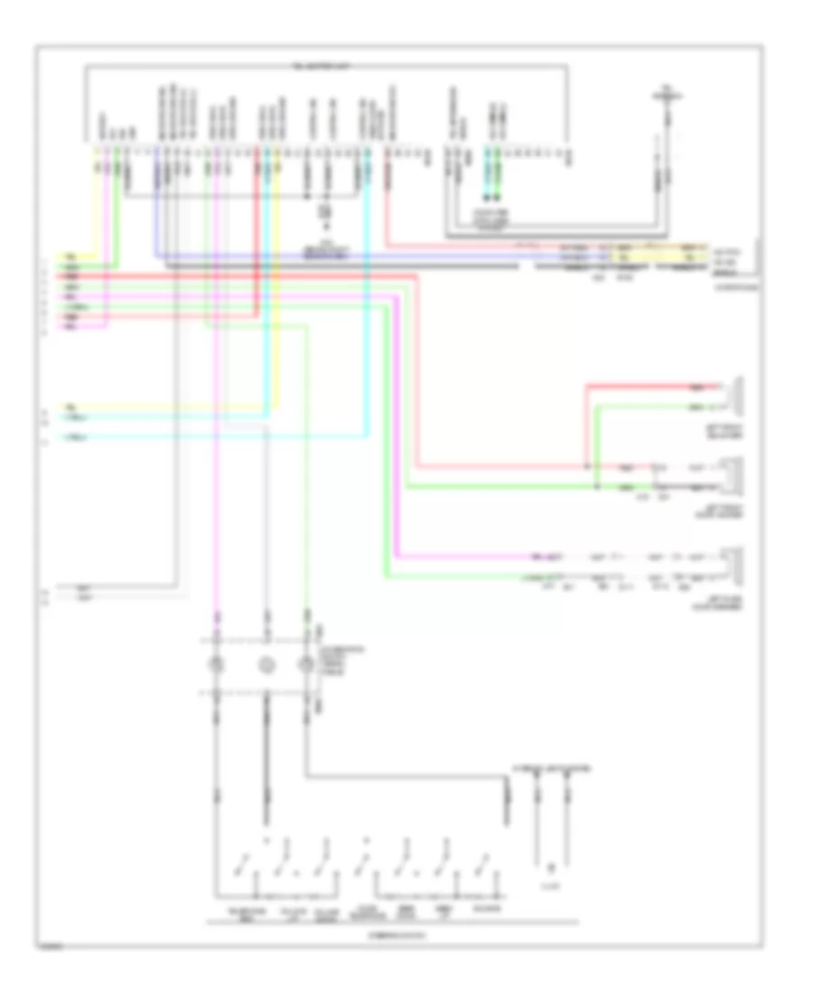 Radio Wiring Diagram, with Display Audio (2 of 2) for Nissan Quest SV 2011