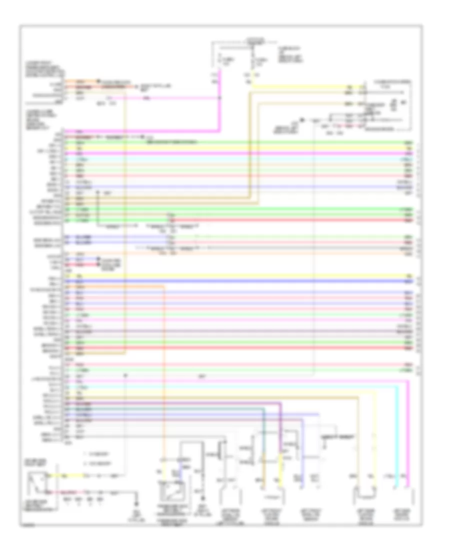 Supplemental Restraints Wiring Diagram 1 of 2 for Nissan Quest SV 2011