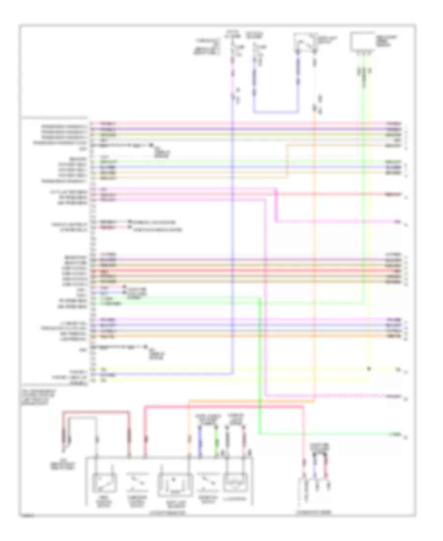 Transmission Wiring Diagram 1 of 2 for Nissan Quest SV 2011