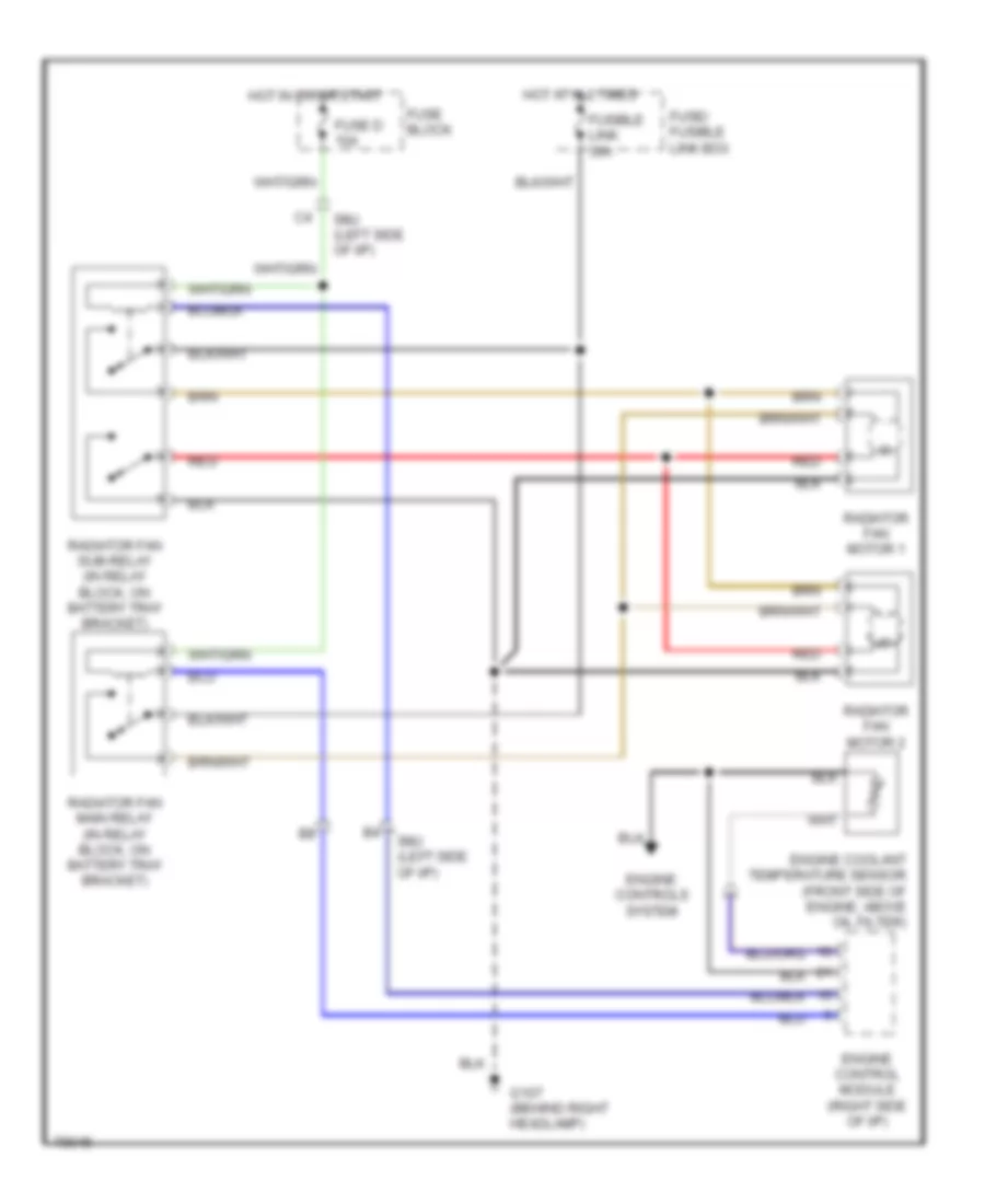 1 6L Cooling Fan Wiring Diagram A T for Nissan Sentra SE R 1991