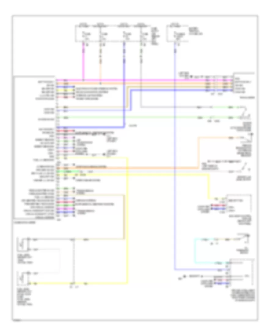Instrument Cluster Wiring Diagram for Nissan 370Z 2014