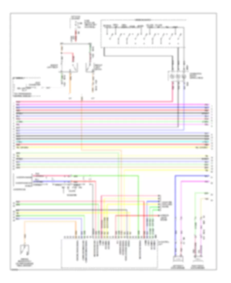 Navigation Wiring Diagram (2 of 4) for Nissan 370Z 2014
