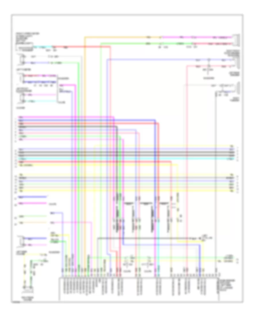 Navigation Wiring Diagram (3 of 4) for Nissan 370Z 2014