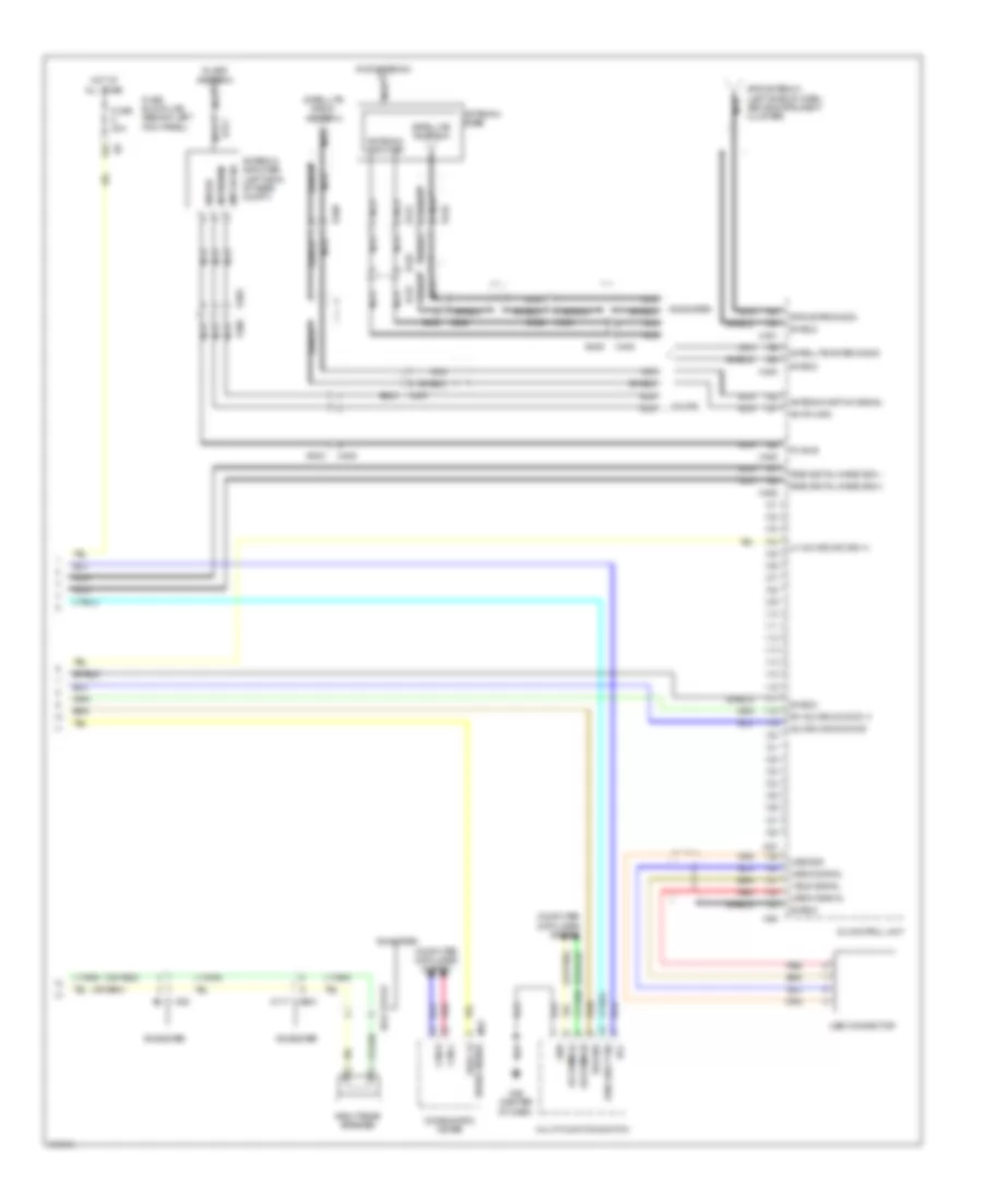 Navigation Wiring Diagram (4 of 4) for Nissan 370Z 2014