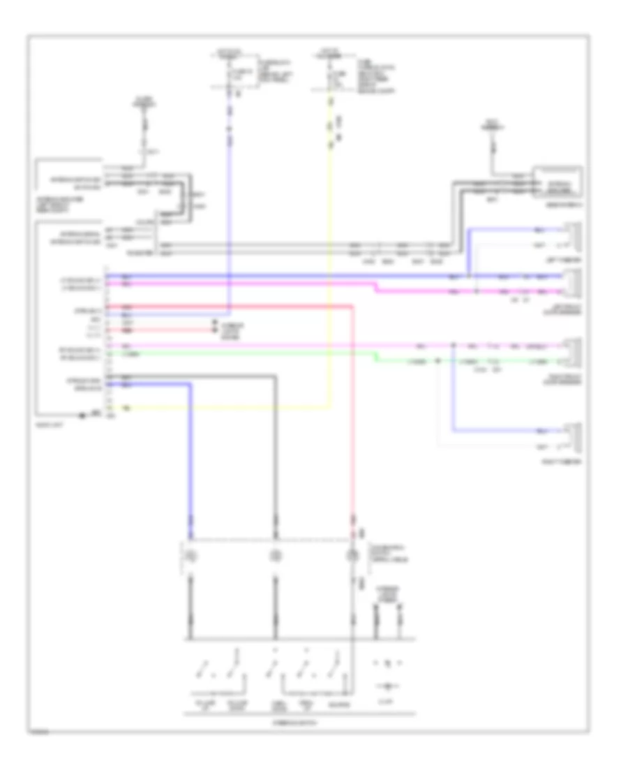 Radio Wiring Diagram Except Bose for Nissan 370Z 2014