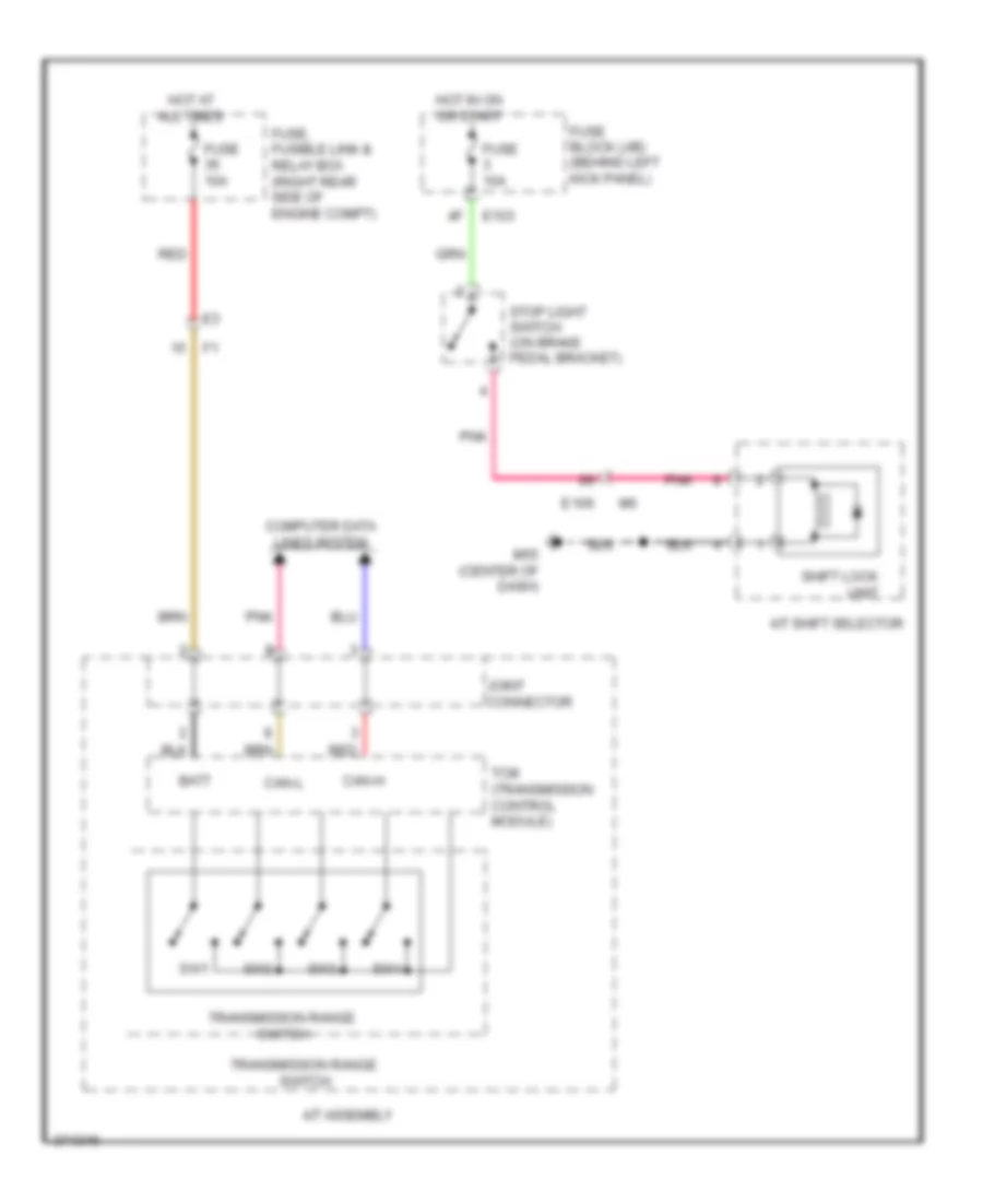 Shift Interlock Wiring Diagram for Nissan 370Z 2014