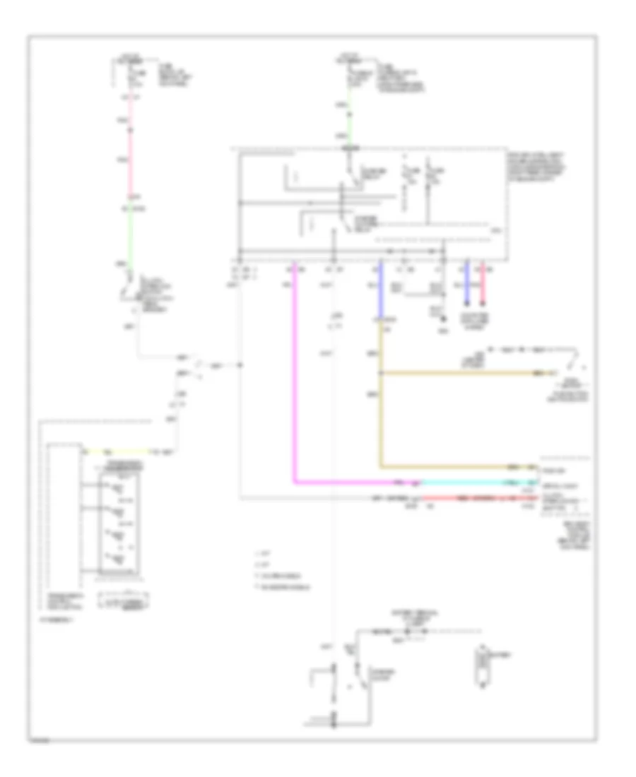 Starting Wiring Diagram for Nissan 370Z 2014