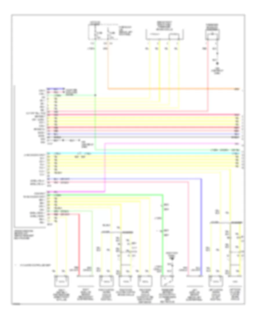 Supplemental Restraints Wiring Diagram 1 of 2 for Nissan 370Z 2014