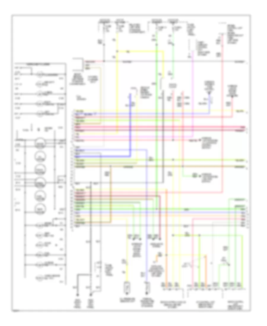 Instrument Cluster Wiring Diagram 1 of 2 for Nissan 300ZX 1996
