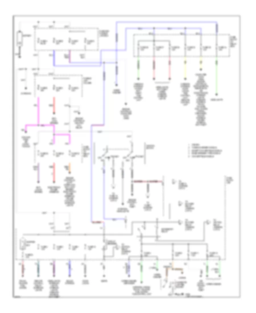 Power Distribution Wiring Diagram 1 of 2 for Nissan 300ZX 1996