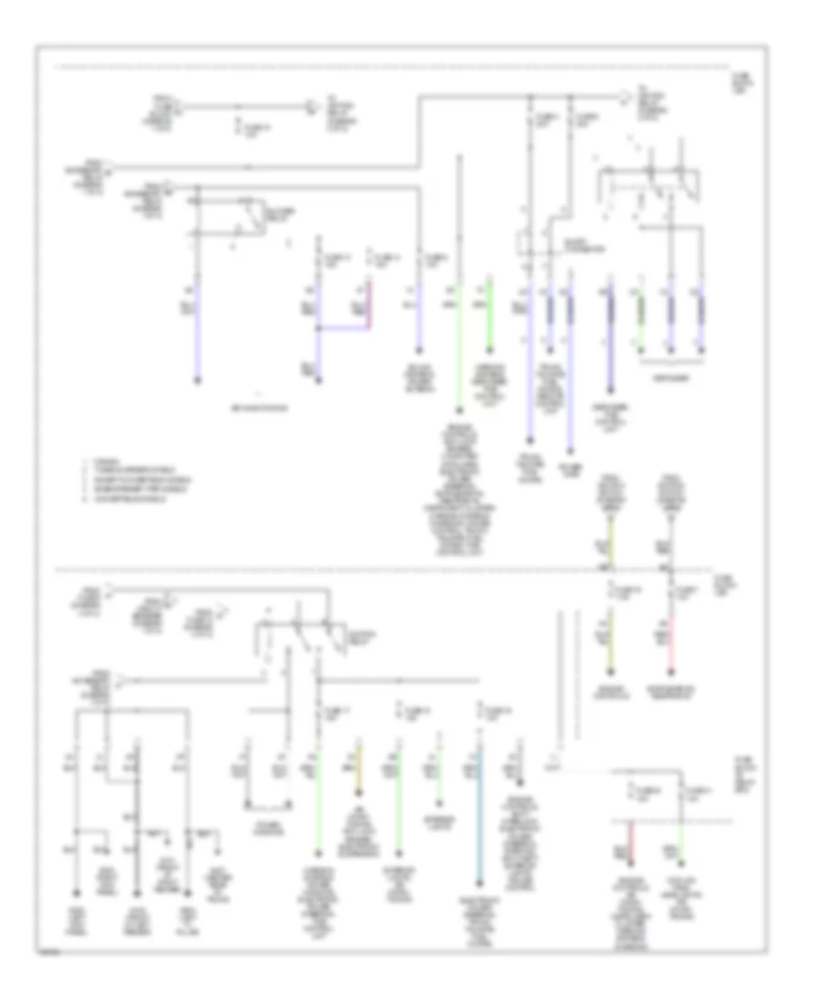 Power Distribution Wiring Diagram 2 of 2 for Nissan 300ZX 1996