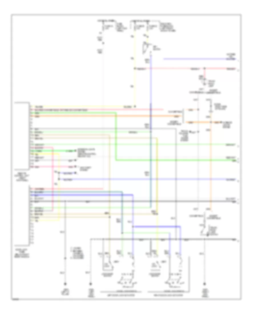 Keyless Entry Wiring Diagram 1 of 2 for Nissan 300ZX 1996