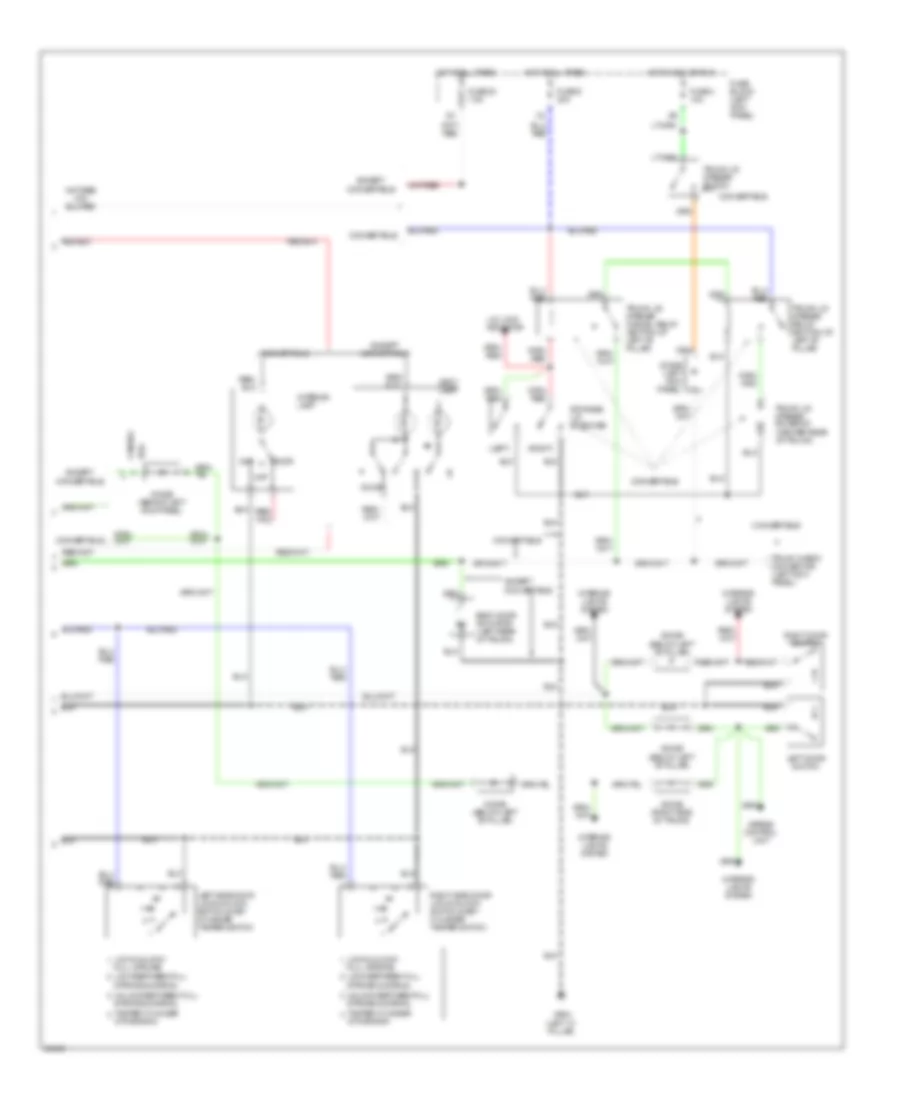 Keyless Entry Wiring Diagram 2 of 2 for Nissan 300ZX 1996