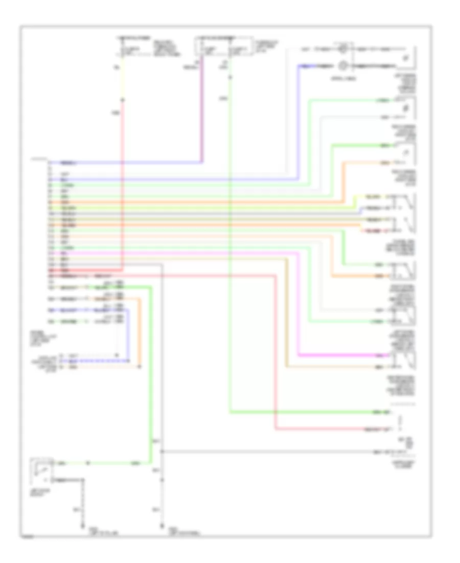 Supplemental Restraint Wiring Diagram for Nissan 300ZX 1996
