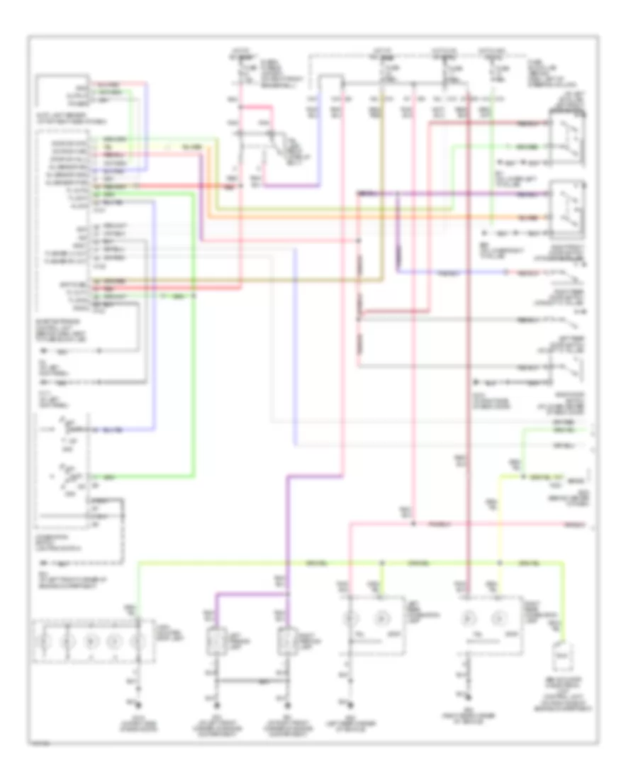 Exterior Lamps Wiring Diagram (1 of 2) for Nissan Pathfinder SE 2004