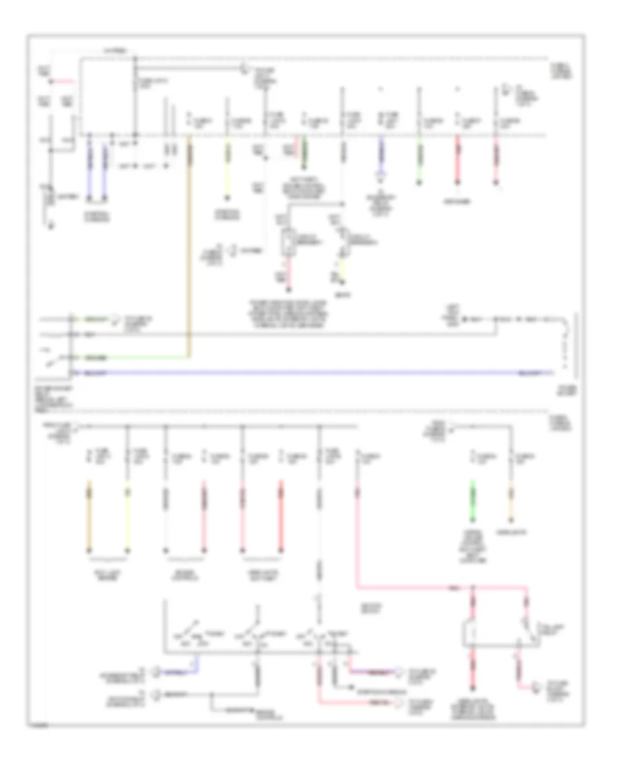 Power Distribution Wiring Diagram 1 of 3 for Nissan Pathfinder XE 2000