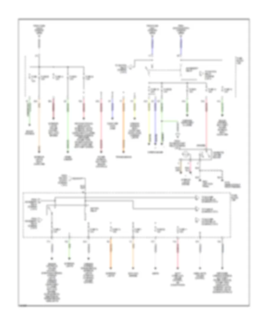 Power Distribution Wiring Diagram 2 of 3 for Nissan Pathfinder XE 2000